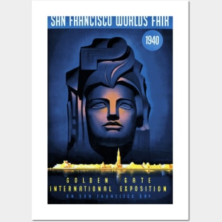 1940 San Francisco World's Fair Poster Design Posters and Art